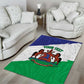 Personalised Afro Lesotho Area Rug Coat Of Arms With Map - Grunge Style