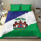 Personalised Afro Lesotho Bedding Set Coat Of Arms With Map - Grunge Style