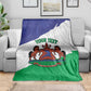 Personalised Afro Lesotho Blanket Coat Of Arms With Map - Grunge Style