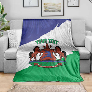 Personalised Afro Lesotho Blanket Coat Of Arms With Map - Grunge Style
