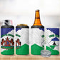 Personalised Afro Lesotho 4 in 1 Can Cooler Tumbler Coat Of Arms With Map - Grunge Style