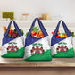 Personalised Afro Lesotho Grocery Bag Coat Of Arms With Map - Grunge Style
