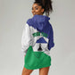 Personalised Afro Lesotho Hoodie Dress Coat Of Arms With Map - Grunge Style