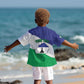 Personalised Afro Lesotho Kid Hawaiian Shirt Coat Of Arms With Map - Grunge Style