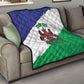 Personalised Afro Lesotho Quilt Coat Of Arms With Map - Grunge Style