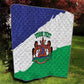 Personalised Afro Lesotho Quilt Coat Of Arms With Map - Grunge Style