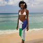 Personalised Afro Lesotho Sarong Coat Of Arms With Map - Grunge Style