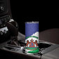 Personalised Afro Lesotho Skinny Tumbler Coat Of Arms With Map - Grunge Style
