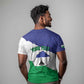 Personalised Afro Lesotho T shirt Coat Of Arms With Map - Grunge Style