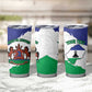 Personalised Afro Lesotho Tumbler Cup Coat Of Arms With Map - Grunge Style