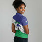 Personalised Afro Lesotho Women Polo Shirt Coat Of Arms With Map - Grunge Style