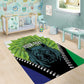 Personalised Afro Lesotho Area Rug Black Rhinoceros Aloe Polyphylla LT15