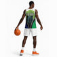 Personalised Afro Lesotho Basketball Jersey Black Rhinoceros Aloe Polyphylla - African Pride
