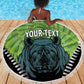 Personalised Afro Lesotho Beach Blanket Black Rhinoceros Aloe Polyphylla LT15