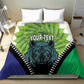 Personalised Afro Lesotho Bedding Set Black Rhinoceros Aloe Polyphylla LT15