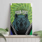 Personalised Afro Lesotho Canvas Wall Art Black Rhinoceros Aloe Polyphylla LT15
