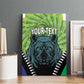 Personalised Afro Lesotho Canvas Wall Art Black Rhinoceros Aloe Polyphylla LT15