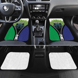 Personalised Afro Lesotho Car Mats Black Rhinoceros Aloe Polyphylla LT15