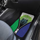 Personalised Afro Lesotho Car Mats Black Rhinoceros Aloe Polyphylla LT15