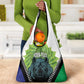 Personalised Afro Lesotho Grocery Bag Black Rhinoceros Aloe Polyphylla LT15