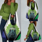 Personalised Afro Lesotho Grocery Bag Black Rhinoceros Aloe Polyphylla LT15