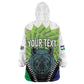 Personalised Afro Lesotho Kid Wearable Blanket Hoodie Black Rhinoceros Aloe Polyphylla LT15