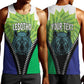 Personalised Afro Lesotho Men Tank Top Black Rhinoceros Aloe Polyphylla LT15