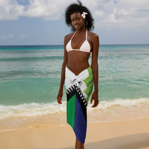 Personalised Afro Lesotho Sarong Black Rhinoceros Aloe Polyphylla LT15
