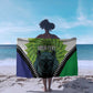 Personalised Afro Lesotho Sarong Black Rhinoceros Aloe Polyphylla LT15