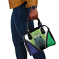 Personalised Afro Lesotho Shoulder Handbag Black Rhinoceros Aloe Polyphylla LT15