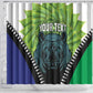 Personalised Afro Lesotho Shower Curtain Black Rhinoceros Aloe Polyphylla LT15