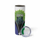 Personalised Afro Lesotho Skinny Tumbler Black Rhinoceros Aloe Polyphylla
