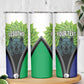 Personalised Afro Lesotho Skinny Tumbler Black Rhinoceros Aloe Polyphylla