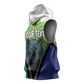 Personalised Afro Lesotho Sleeveless Hoodie Black Rhinoceros Aloe Polyphylla - African Pride