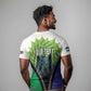 Personalised Afro Lesotho T shirt Black Rhinoceros Aloe Polyphylla LT15