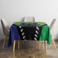 Personalised Afro Lesotho Tablecloth Black Rhinoceros Aloe Polyphylla LT15