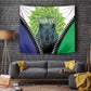 Personalised Afro Lesotho Tapestry Black Rhinoceros Aloe Polyphylla LT15