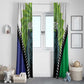 Personalised Afro Lesotho Window Curtain Black Rhinoceros Aloe Polyphylla LT15