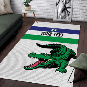 Custom Lesotho Football Area Rug Go Likuena Go