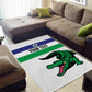 Custom Lesotho Football Area Rug Go Likuena Go