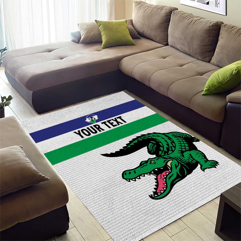 Custom Lesotho Football Area Rug Go Likuena Go
