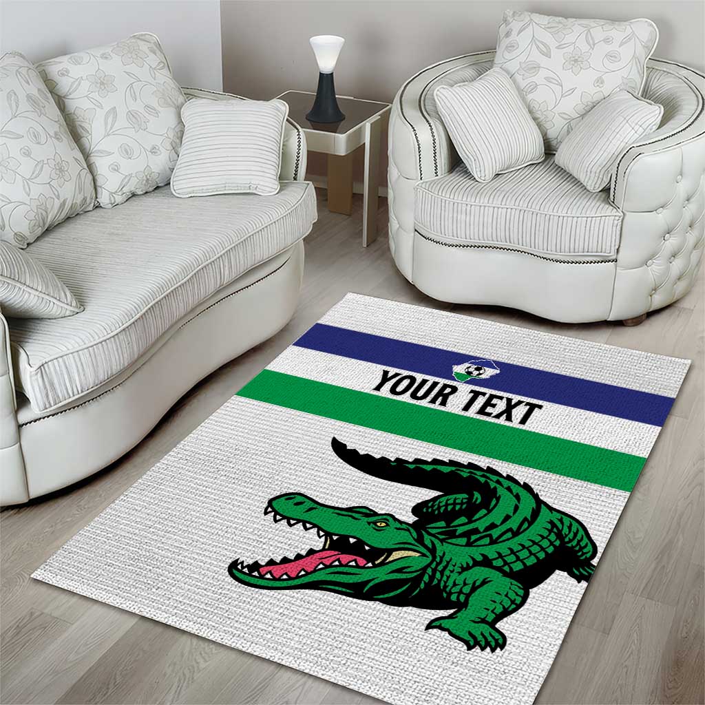 Custom Lesotho Football Area Rug Go Likuena Go