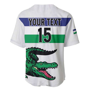 Custom Lesotho Football Baseball Jersey Go Likuena Go