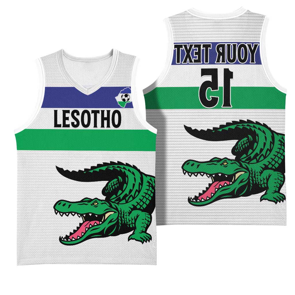 Custom Lesotho Football Basketball Jersey Go Likuena Go - African Pride