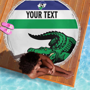 Custom Lesotho Football Beach Blanket Go Likuena Go