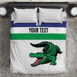 Custom Lesotho Football Bedding Set Go Likuena Go