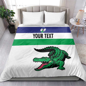 Custom Lesotho Football Bedding Set Go Likuena Go