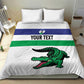 Custom Lesotho Football Bedding Set Go Likuena Go