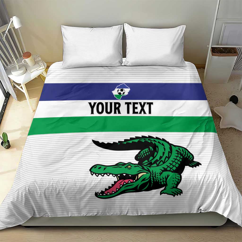 Custom Lesotho Football Bedding Set Go Likuena Go