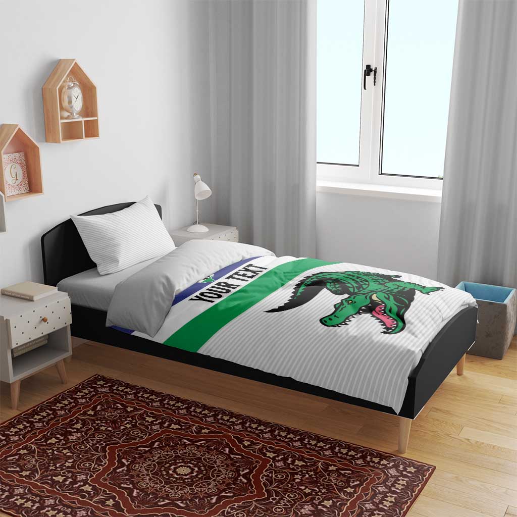 Custom Lesotho Football Bedding Set Go Likuena Go